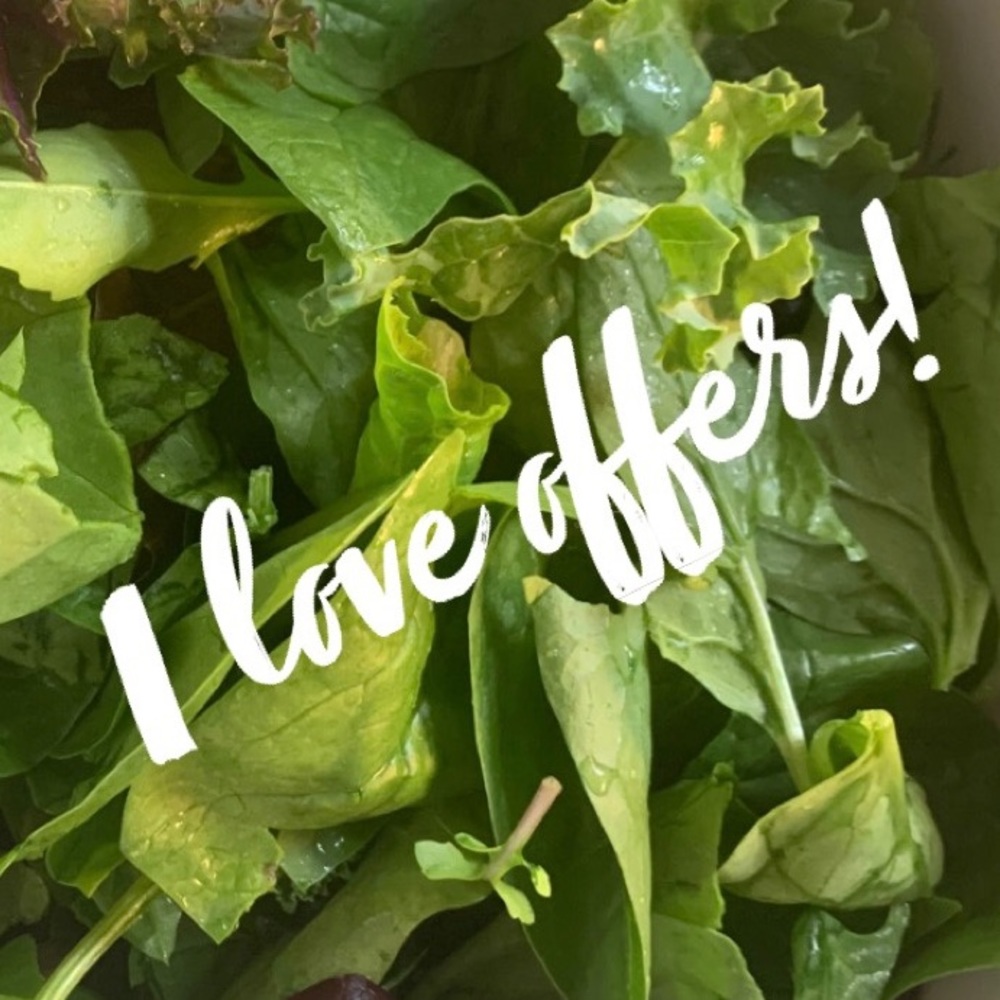 Offers are wonderful!